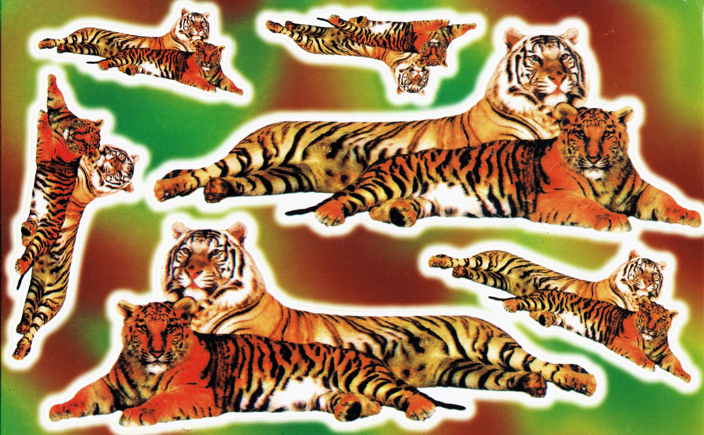 Tiger sticker motorcycle scooter skateboard car tuning model building self-adhesive 519