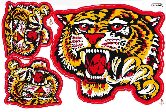 Tiger sticker motorcycle scooter skateboard car tuning model building self-adhesive 528