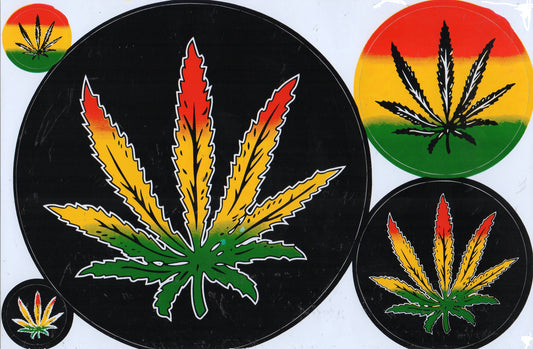 Cannabis Reggae Aufkleber Sticker Motorrad Roller Skateboard Auto Tuning Modellbau selbstklebend 557