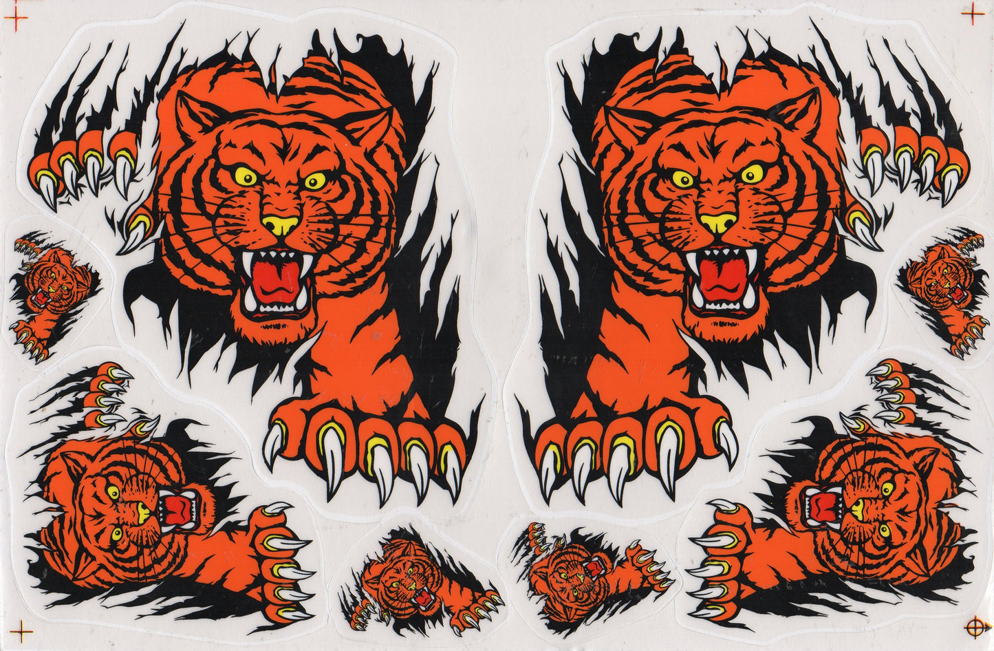Tiger sticker motorcycle scooter skateboard car tuning model construction self-adhesive 560