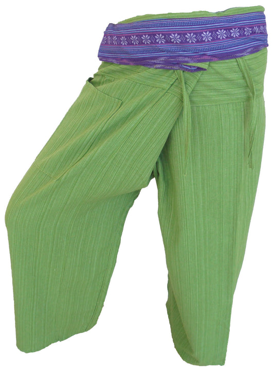 REMNANTS Fisherman Pants Many Colors Modern Unisex Thai Fisherman Pants Sturdy Fabric Trousers Yoga Massage