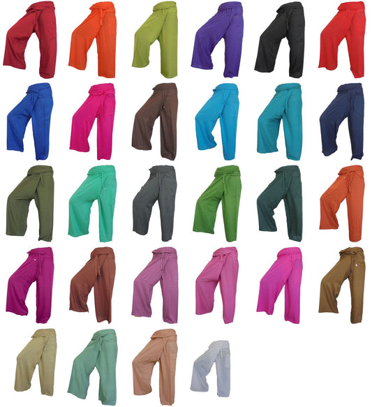 Pantalon de pêcheur Beaucoup de couleurs Pantalon de pêcheur thaïlandais unisexe moderne Pantalon en tissu léger Yoga Massage