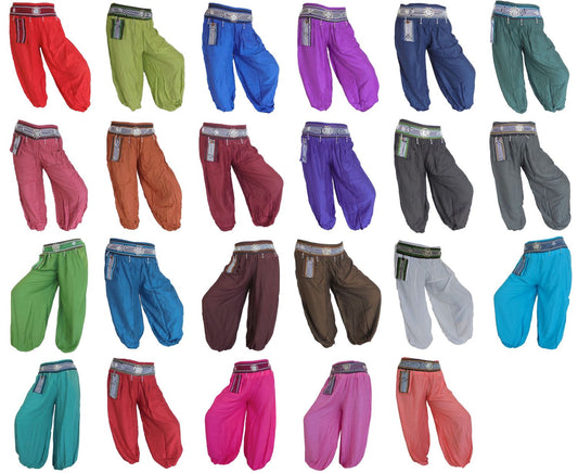 Many Colors Modern Unisex Aladdin Pants Harem Pants Asia Rayon Baba Bloomers
