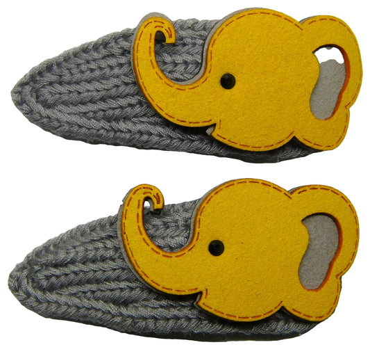 Elephant wool - about 80 mm long - hair clip for children 2 pieces 1 pair hair clip hair clip hair clip hair accessories girls teens teen styling hairdressing 
