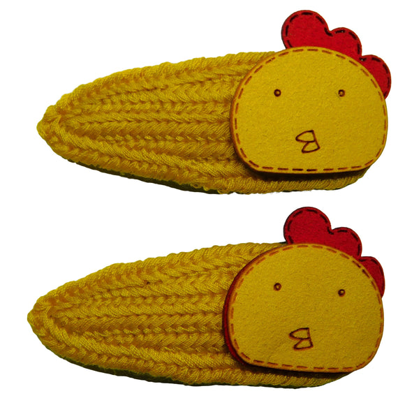 Chicken - about 80 mm long - hair clip for children 2 pieces 1 pair hair clip hair clip hair clip hair accessories girls teens teen styling hairdressing 