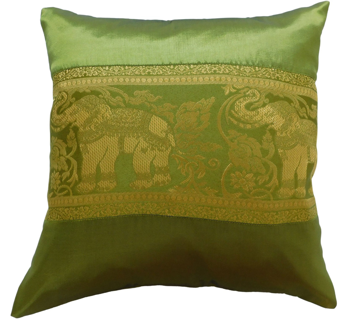 Kissen Kissenbezug Motiv Elefant einfarbig 40x40cm/15.5x15.5in verschiedene Farben Thai Seide Sofa Bett Gartenstuhl