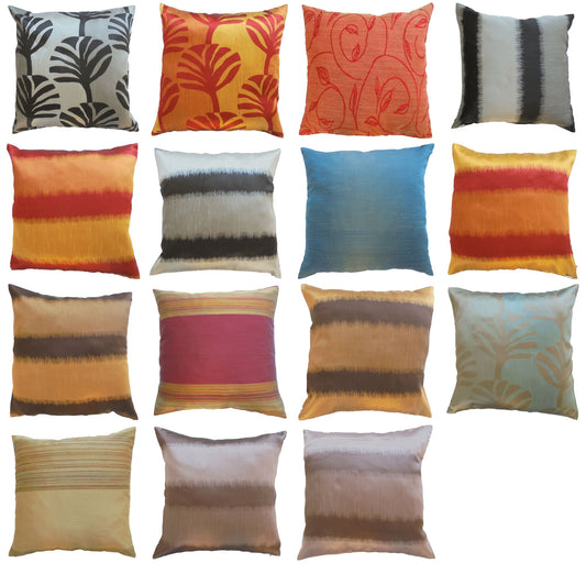Coussin taie d'oreiller prix spécial diverses couleurs 44x44cm canapé-lit en soie thaïlandaise chaise de jardin