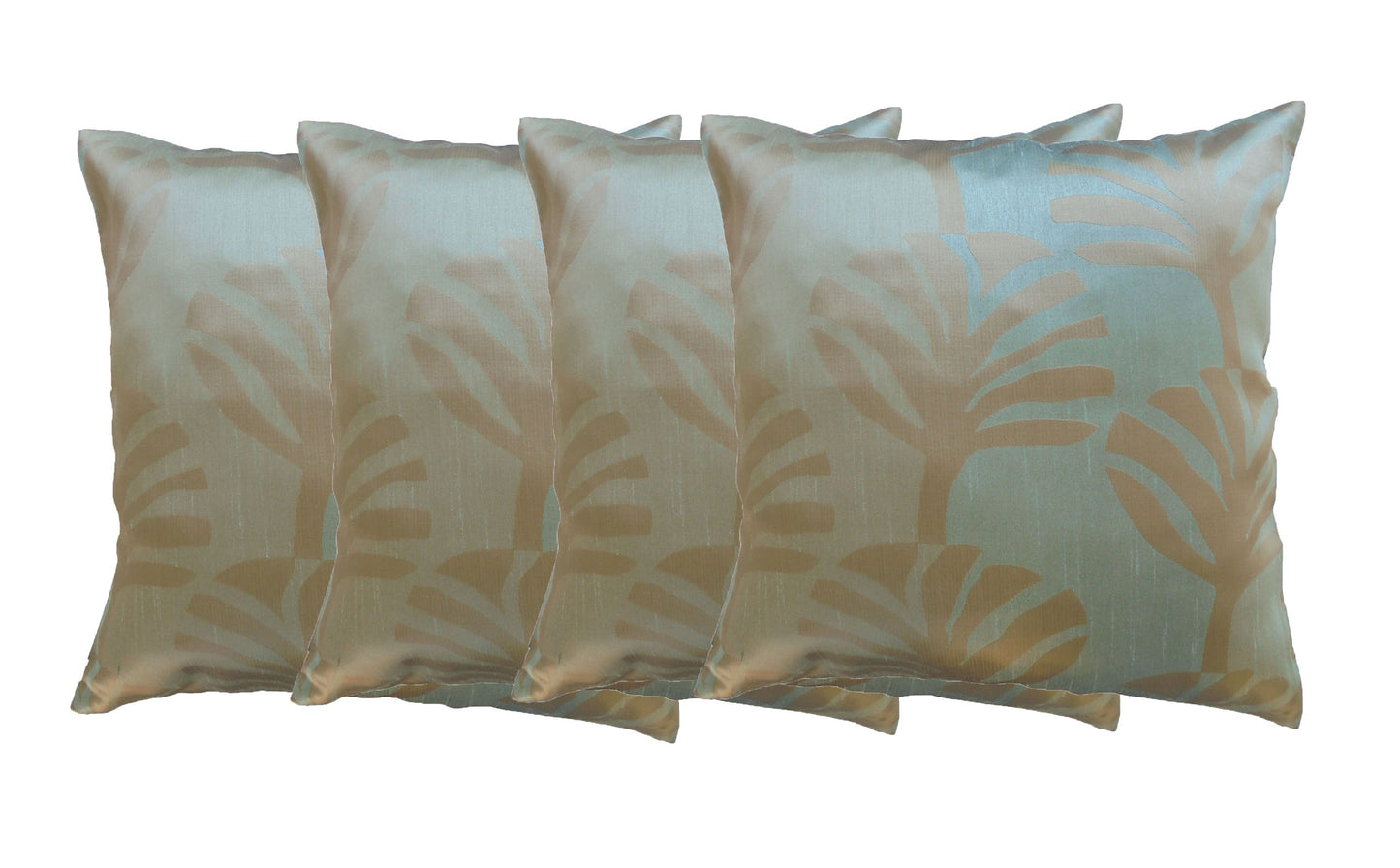 Ensemble d'oreillers 4 x oreiller housse de coussin prix spécial différentes couleurs 44x44cm canapé-lit en soie thaïlandaise chaise de jardin