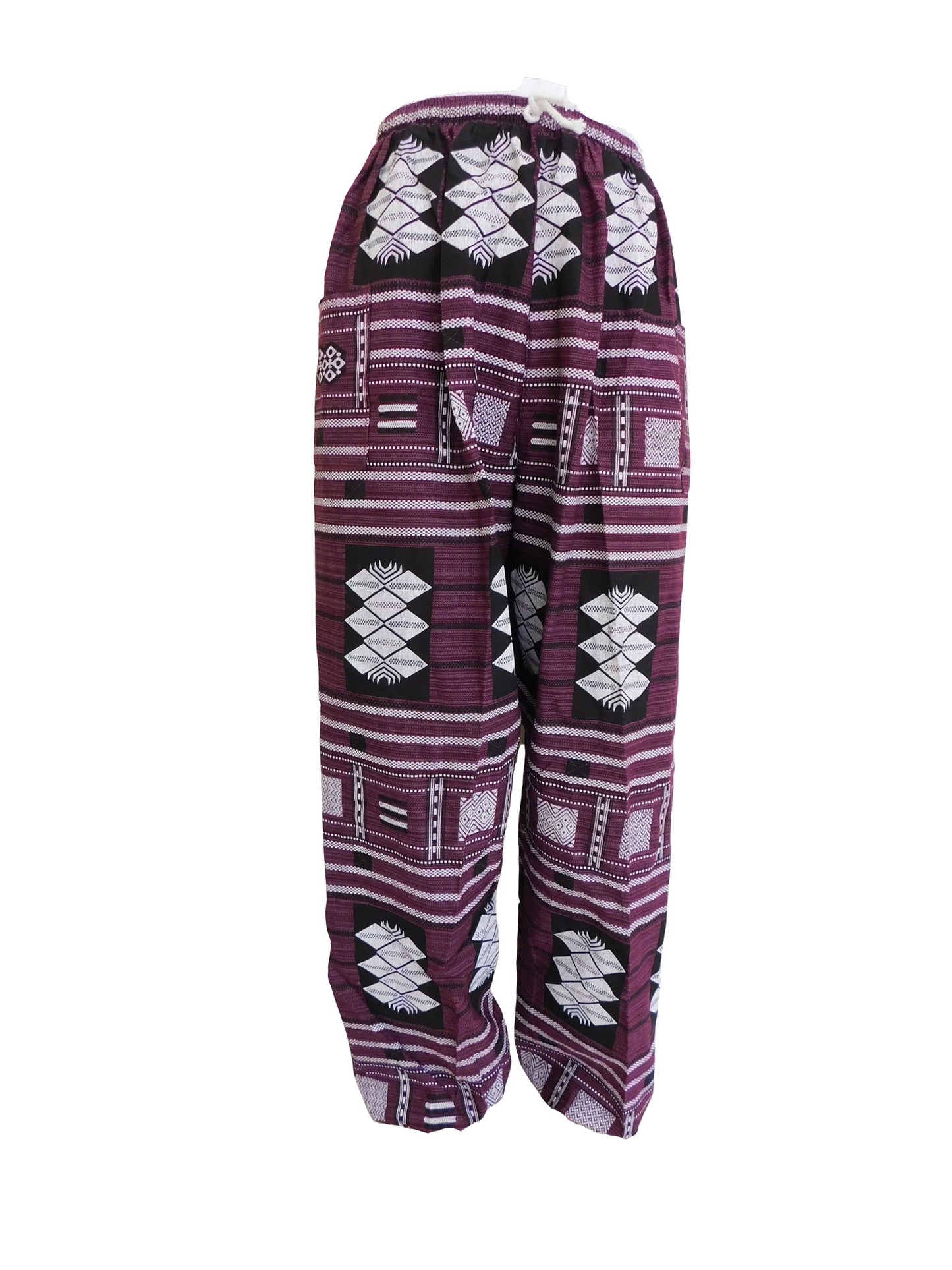 Leisure trousers Thick fabric with patterns One size with waistband SL