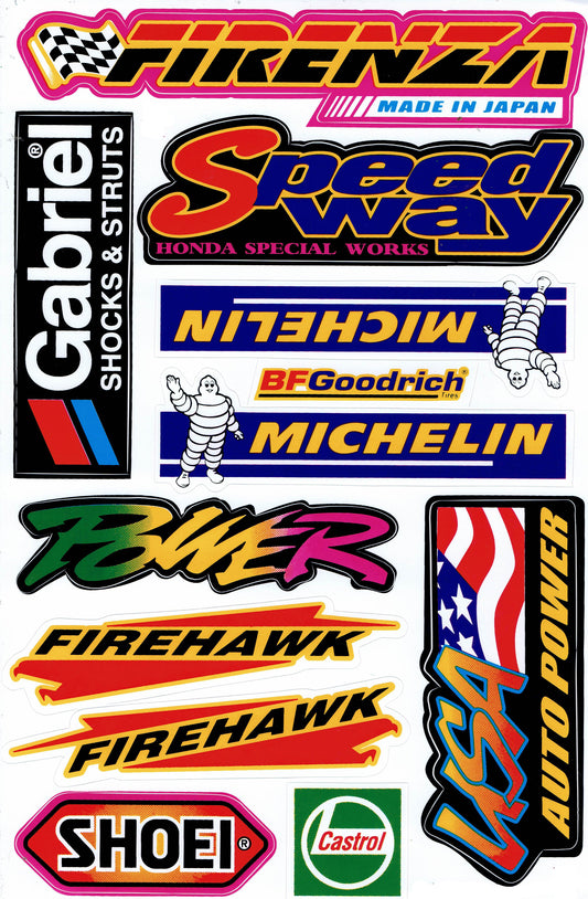 Sponsor sponsors logo autocollant moto vélo skateboard voiture tuning auto-adhésif 013