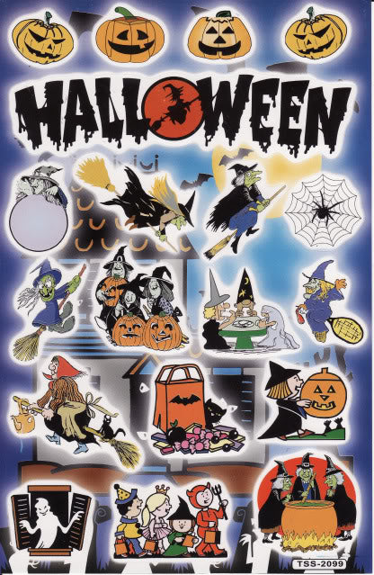 Halloween Frankstein Geist Monster Aufkleber Sticker für Kinder Basteln Kindergarten Geburtstag 1 Bogen 013