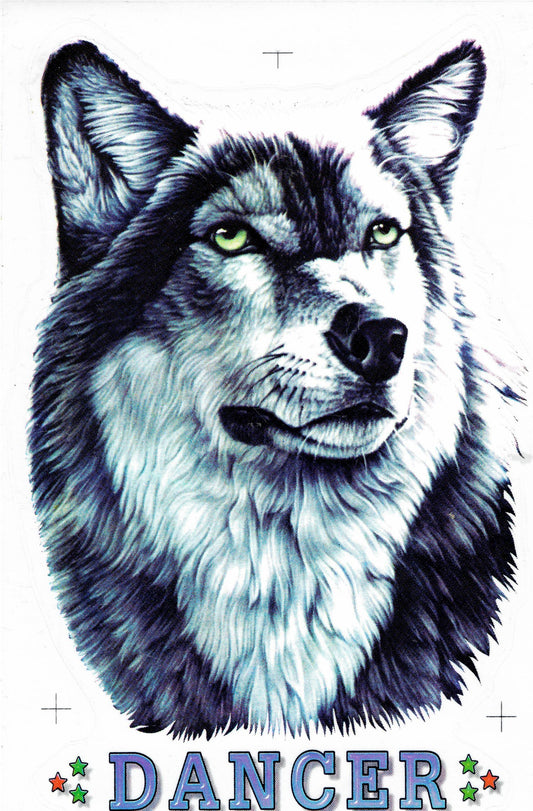 Wolf decal sticker motorcycle scooter skateboard car tuning model building self-adhesive 050