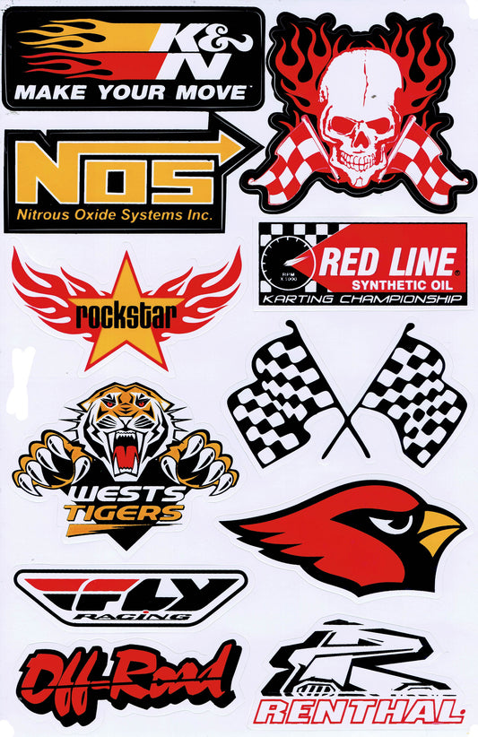 Sponsor sponsors logo autocollant moto vélo skateboard voiture tuning auto-adhésif 054