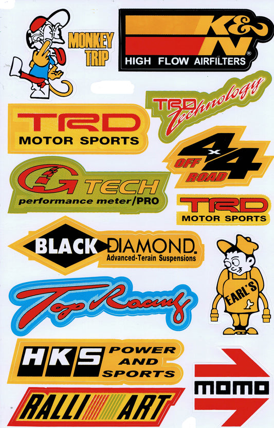 Sponsor Sponsoren Logo Aufkleber Motorrad Fahrrad Skateboard Auto Tuning selbstklebend 055