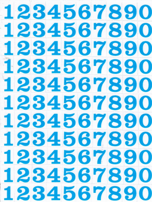 Zahlen Nummern blau 123 Höhe 10 mm Aufkleber Sticker metallic Glitzer Effekt Schule Büro Ordner Kinder Basteln Kindergarten 1 Bogen 069