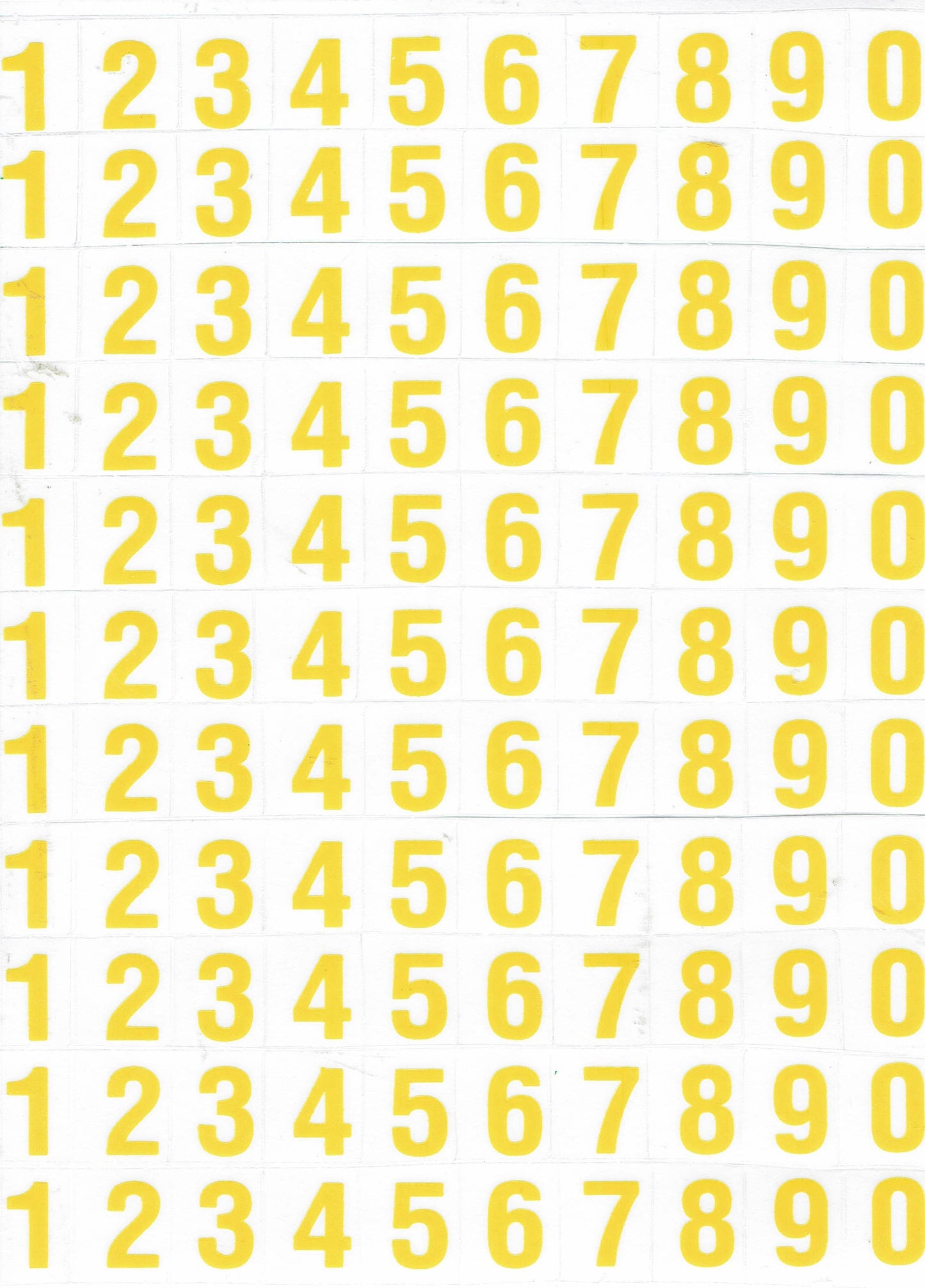 Numbers numbers yellow 123 height 10 mm sticker sticker metallic glitter effect school office folder children craft kindergarten 1 sheet 075