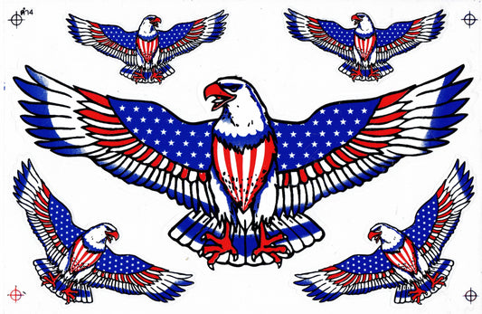 Eagle swinging wings sticker motorcycle scooter skateboard car tuning model building self-adhesive 041