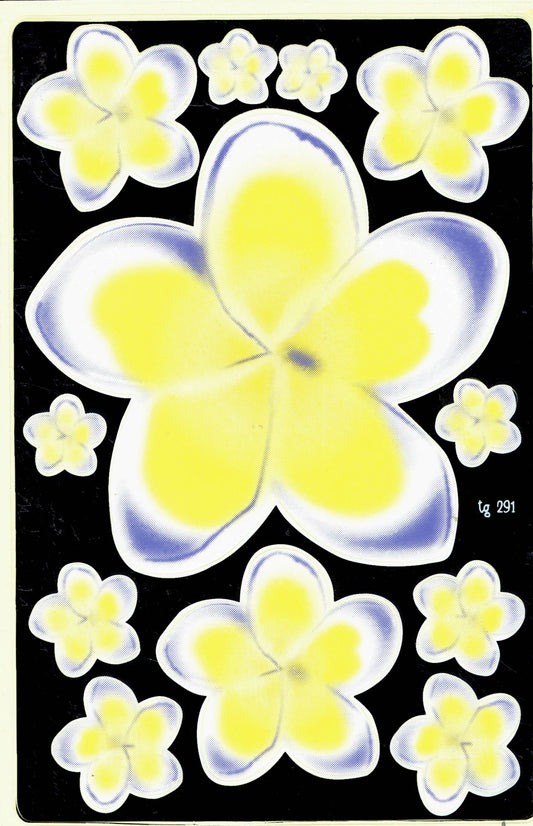 Orchideen Hibiskus Blumen Pflanzen Aufkleber Sticker für Kinder Basteln Kindergarten Geburtstag 1 Bogen 111