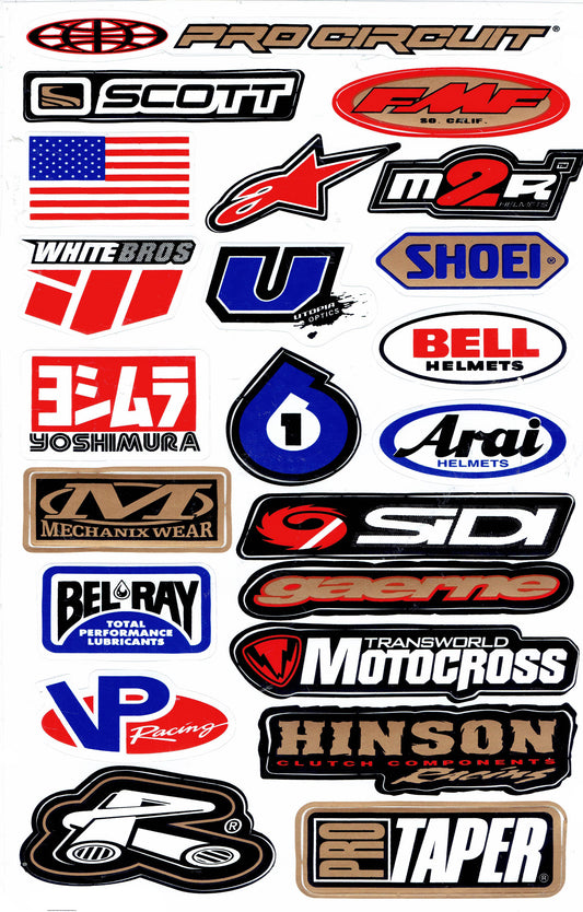 Sponsor sponsors logo sticker motorcycle scooter skateboard car tuning model building self-adhesive 129