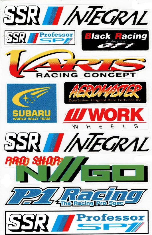 Sponsor sponsors logo autocollant moto vélo skateboard voiture tuning auto-adhésif 131