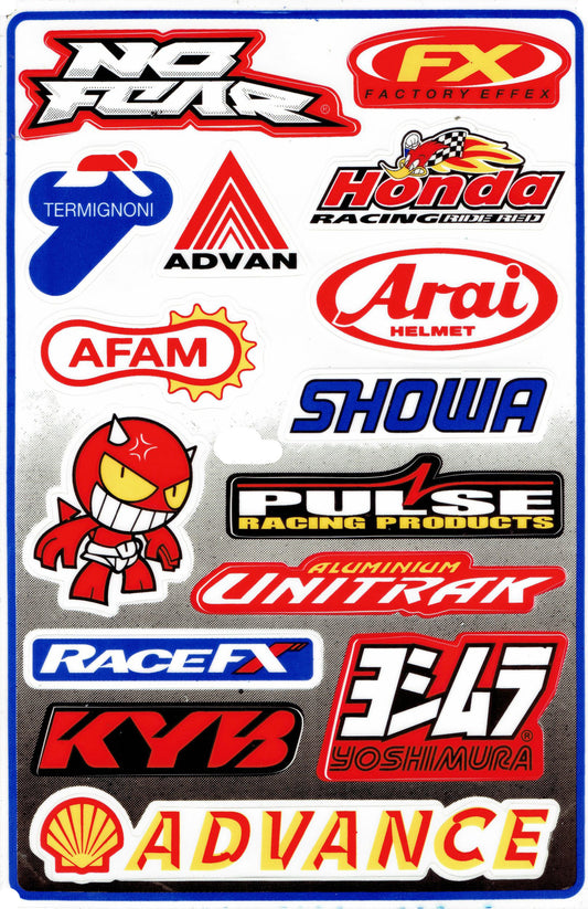 Sponsor sponsors logo autocollant moto vélo skateboard voiture tuning auto-adhésif 132