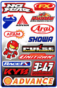 Sponsor Sponsoren Logo Aufkleber Motorrad Fahrrad Skateboard Auto Tuning selbstklebend 132