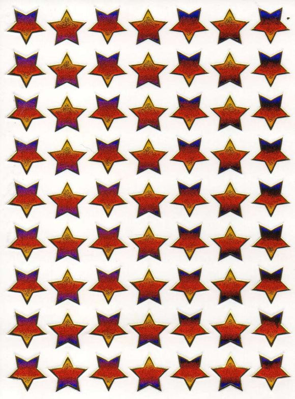 Star star colorful sticker sticker metallic glitter effect for children craft kindergarten birthday 1 sheet 133
