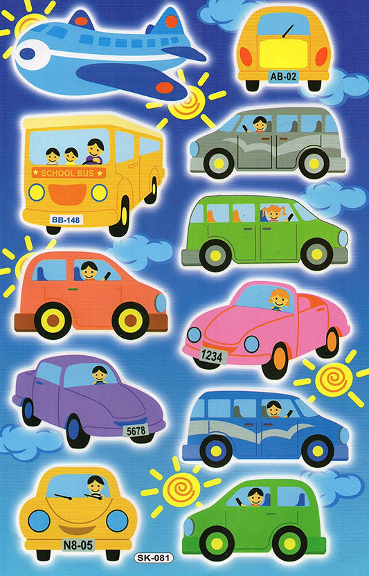 Sports car car sticker sticker for children craft kindergarten birthday 1 sheet 141
