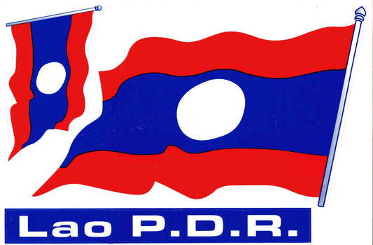 Flag: LAO LAOS sticker motorcycle scooter skateboard car tuning self-adhesive 146