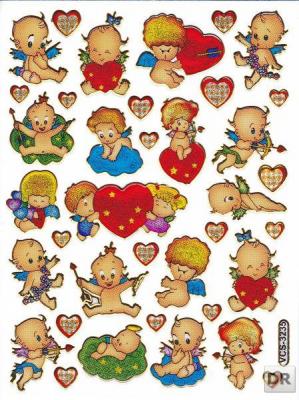 Coeur coeurs coloré amour autocollant métallique effet scintillant pour enfants artisanat maternelle anniversaire 1 feuille 158