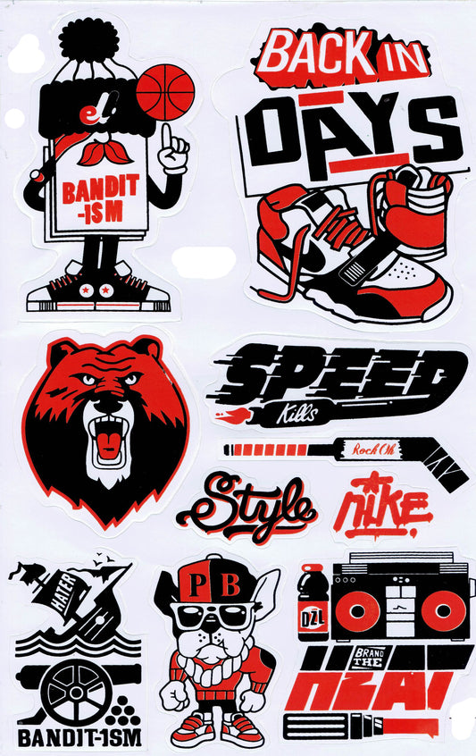 Sponsor Sponsoren Logo Aufkleber Motorrad Fahrrad Skateboard Auto Tuning selbstklebend 173