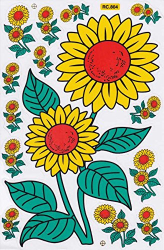 Sunflower Flowers Plants Stickers for Children Crafts Kindergarten Birthday 1 sheet 176