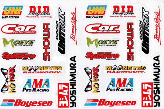 Sponsor sponsors logo autocollant moto scooter skateboard voiture tuning autocollant 178