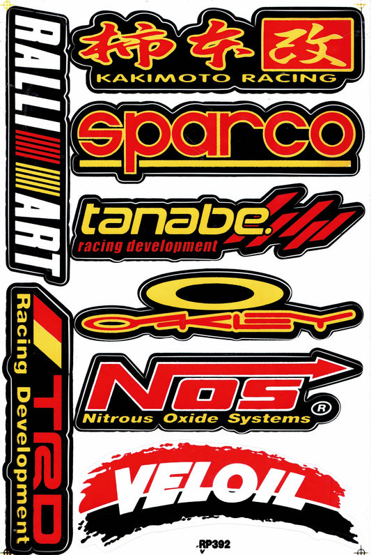 Sponsor Sponsoren Logo Aufkleber Sticker Motorrad Roller Skateboard Auto Tuning selbstklebend 185