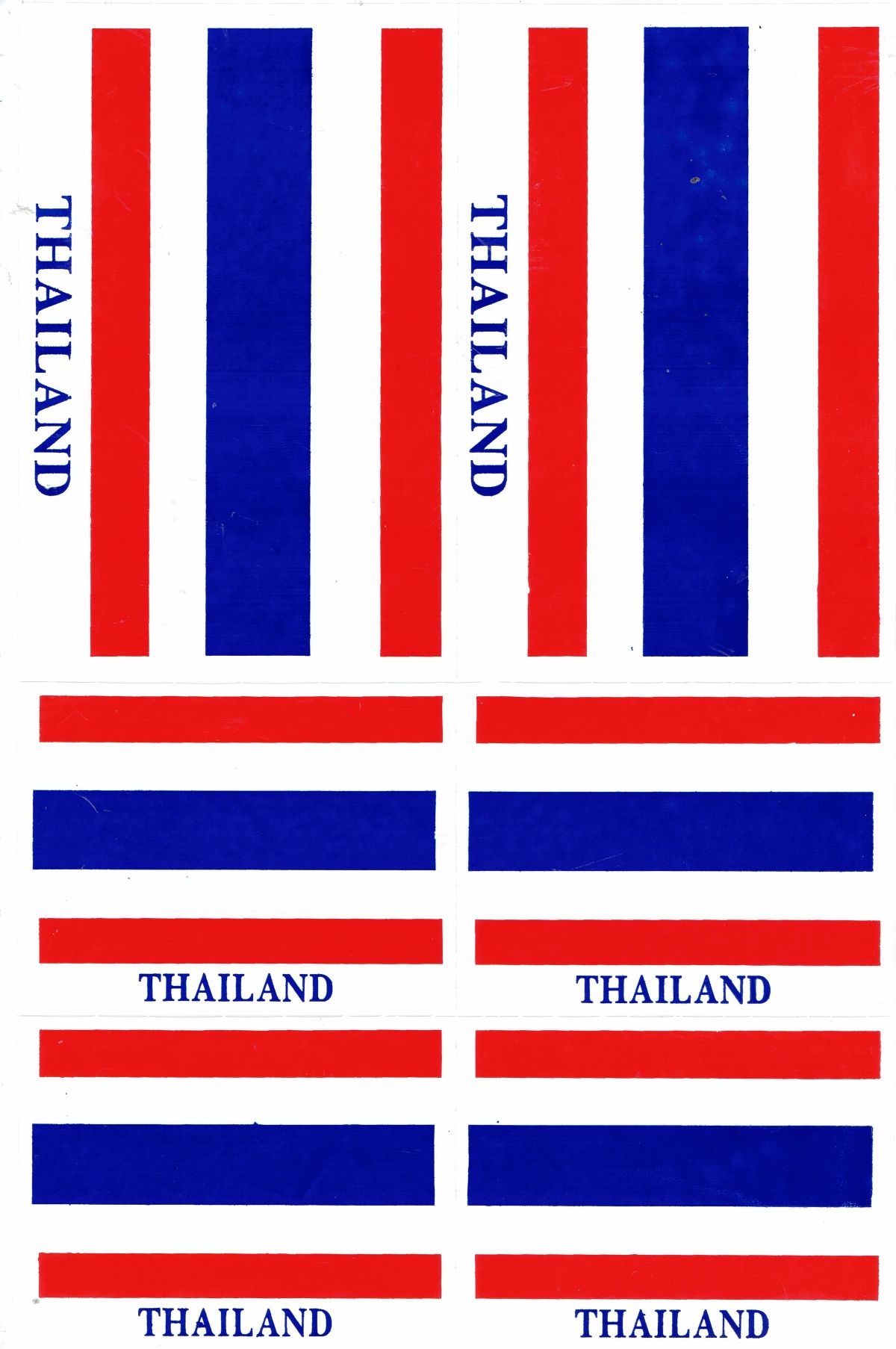 Flagge: Thailand Aufkleber Sticker Motorrad Roller Skateboard Auto Tuning selbstklebend 187