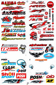 Sponsor sponsors logo sticker motorcycle scooter skateboard car tuning self-adhesive 188