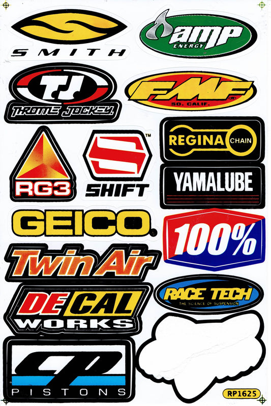 Sponsor sponsors logo sticker motorcycle scooter skateboard car tuning self-adhesive 191