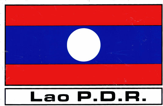 Flag: laos sticker motorcycle scooter skateboard car tuning self-adhesive 194