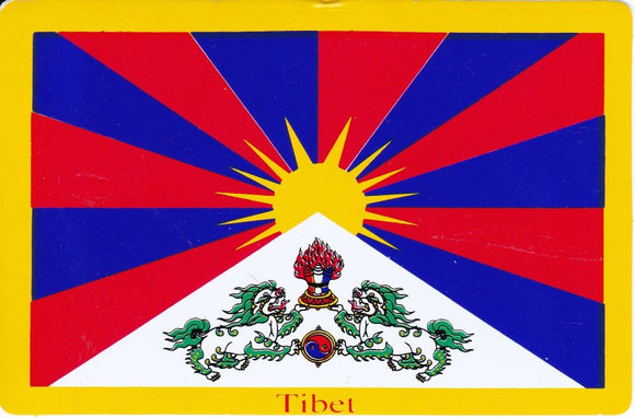 Flagge: Tibet Aufkleber Sticker Motorrad Roller Skateboard Auto Tuning selbstklebend 200