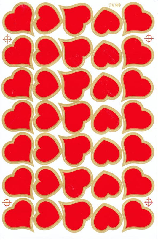 Coeurs Coeur Amour Autocollants pour Enfants Artisanat Maternelle Anniversaire 1 feuille 230