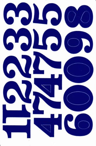 Zahlen Nummern 123 blau 50 mm hoch Aufkleber Sticker für Büro Ordner Kinder Basteln Kindergarten Geburtstag 1 Bogen 247