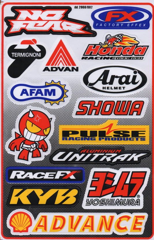 Sponsor sponsors logo autocollant moto scooter skateboard voiture tuning modélisme auto-adhésif 258