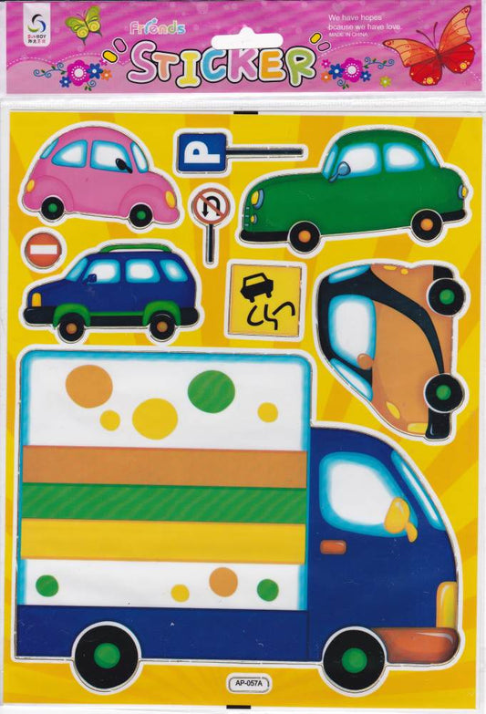 Car Truck Truck Sticker for Children Crafts Kindergarten Birthday 1 sheet 262