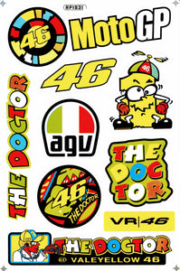 Sponsor Sponsoren Logo Aufkleber Sticker Motorrad Roller Skateboard Auto Tuning Modellbau selbstklebend 270