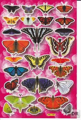 Papillons Insectes Animaux Autocollants pour Enfants Artisanat Maternelle Anniversaire 1 feuille 289