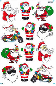 Christmas snowman Santa Claus stickers for children crafts kindergarten birthday 1 sheet 290