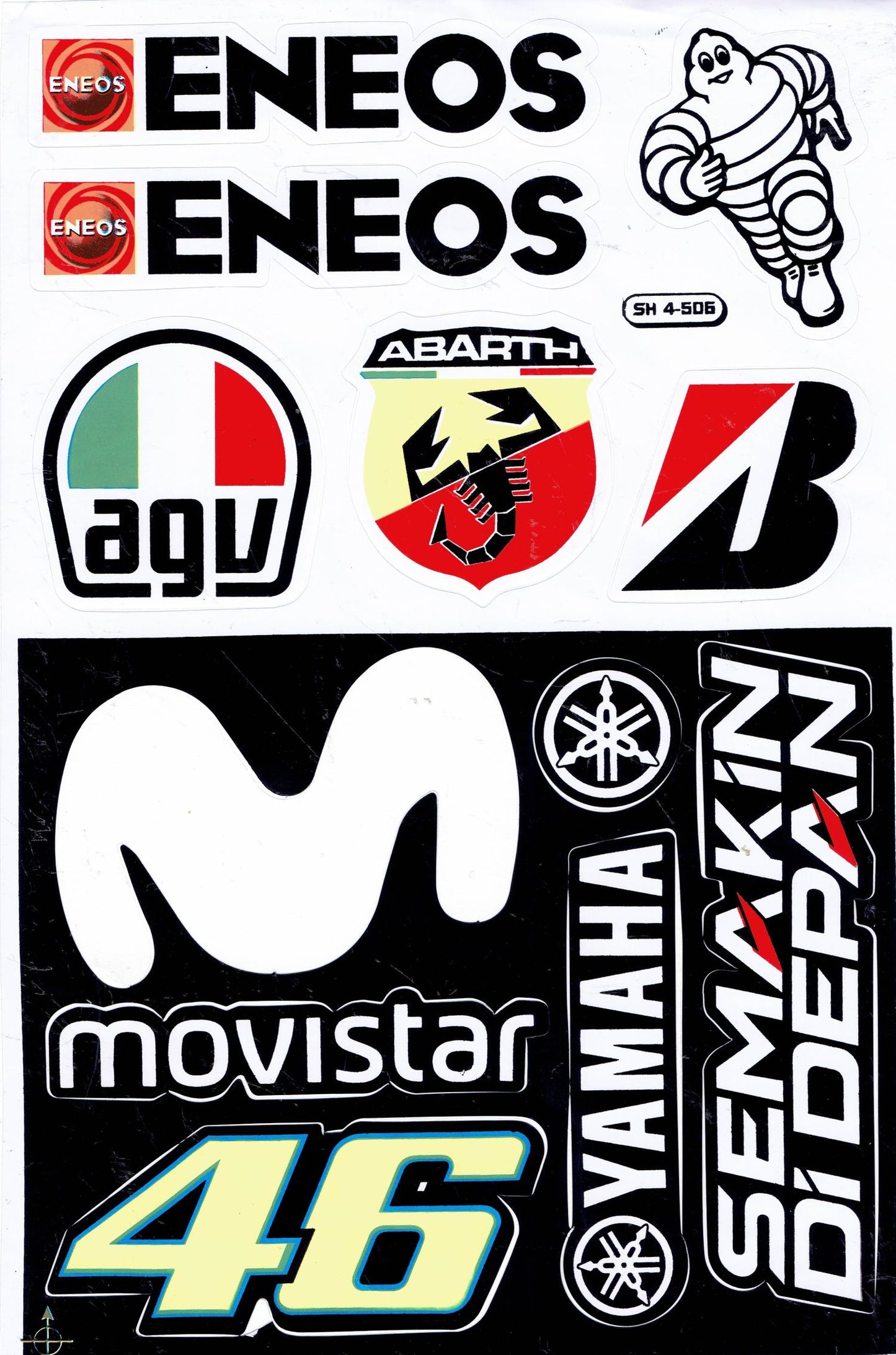 Sponsor sponsors logo sticker motorcycle scooter skateboard car tuning model building self-adhesive 294