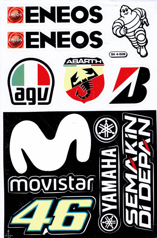 Sponsor sponsors logo autocollant moto scooter skateboard voiture tuning modélisme auto-adhésif 294