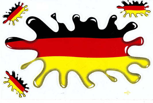 Flag: Germany sticker motorcycle scooter skateboard car tuning self-adhesive 301