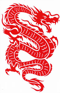 Dragon snake red sticker motorcycle scooter skateboard car tuning self-adhesive 306